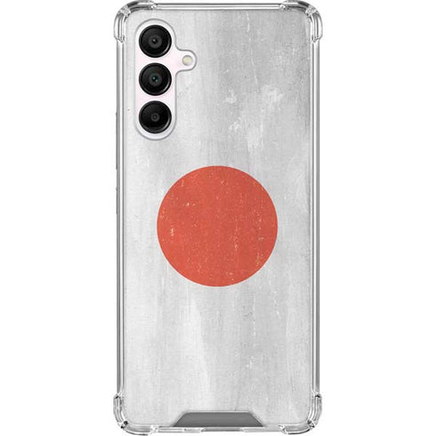 Japanese Flag Distressed Galaxy A16 5G Clear Case